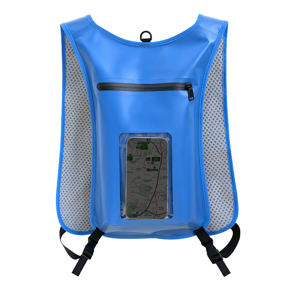 Waterproof Smartphone Backpack with Transparent Front Pocket Bowlift