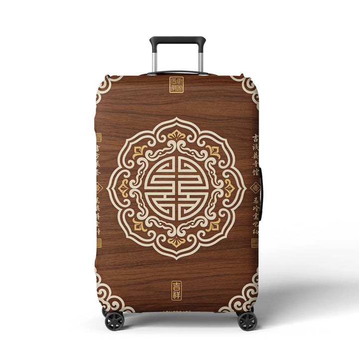 Women Hard Shell Suitcase in Elegant Bamboo Design Bowlift