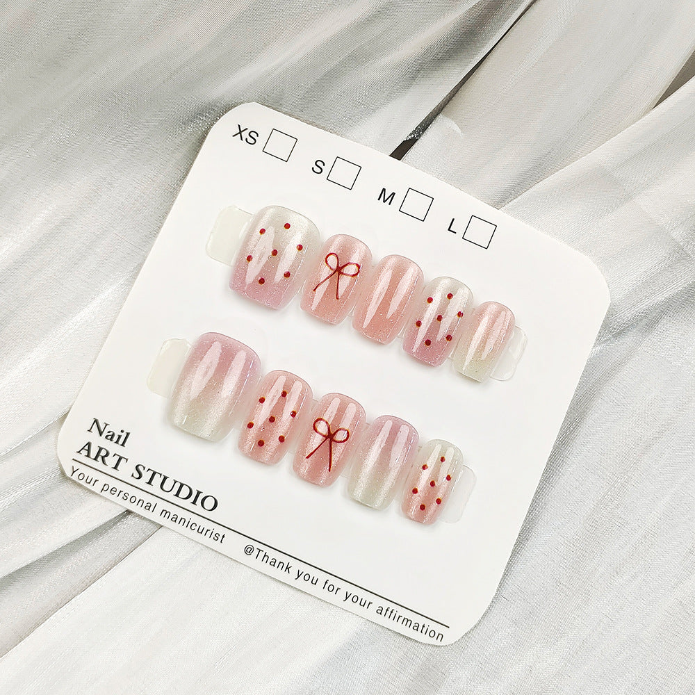 Artificial Glitter Nail Tips Bowlift