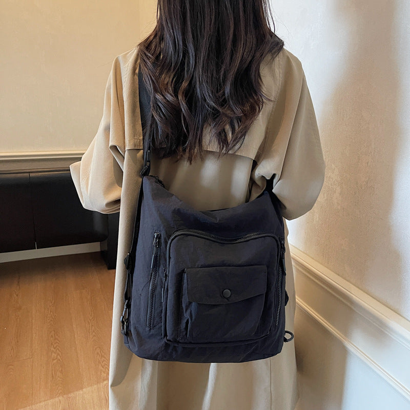Versatile Multi-Pocket Shoulder Bag Bowlift