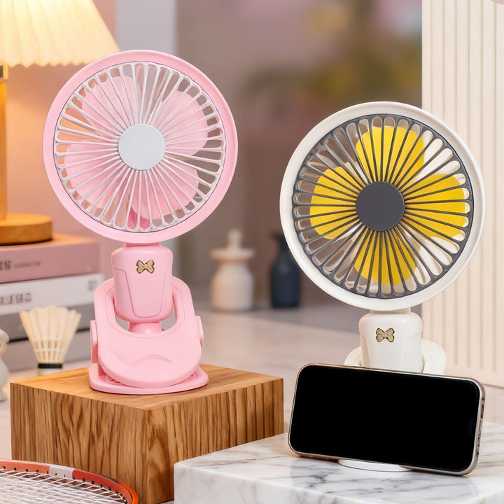 Women Portable Table Fan with Flexible Stand Bowlift