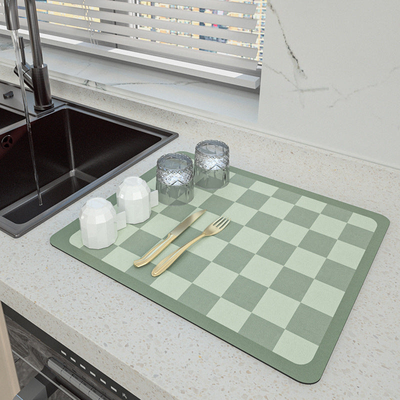 Hexagonal Design Kitchen Drying Mat