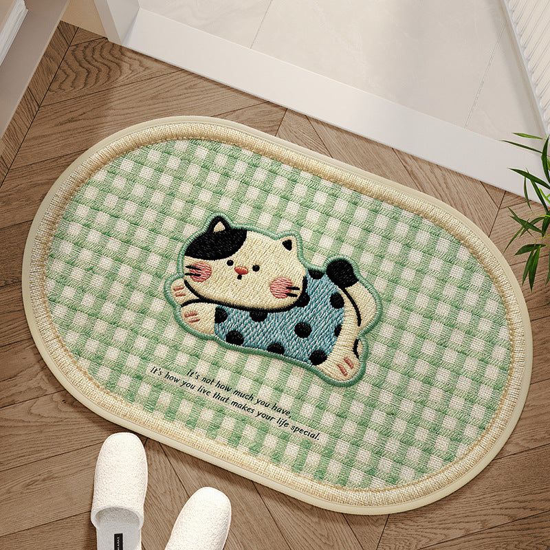 Adorable Dog-Themed Area Mat Bowlift