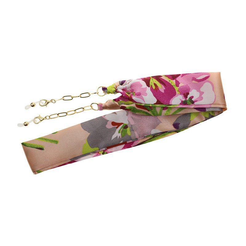 Floral Silk Eyewear Chain Bowlift