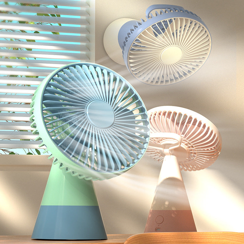 Women Portable Table Fan with Flexible Tilt and Powerful Battery Bowlift