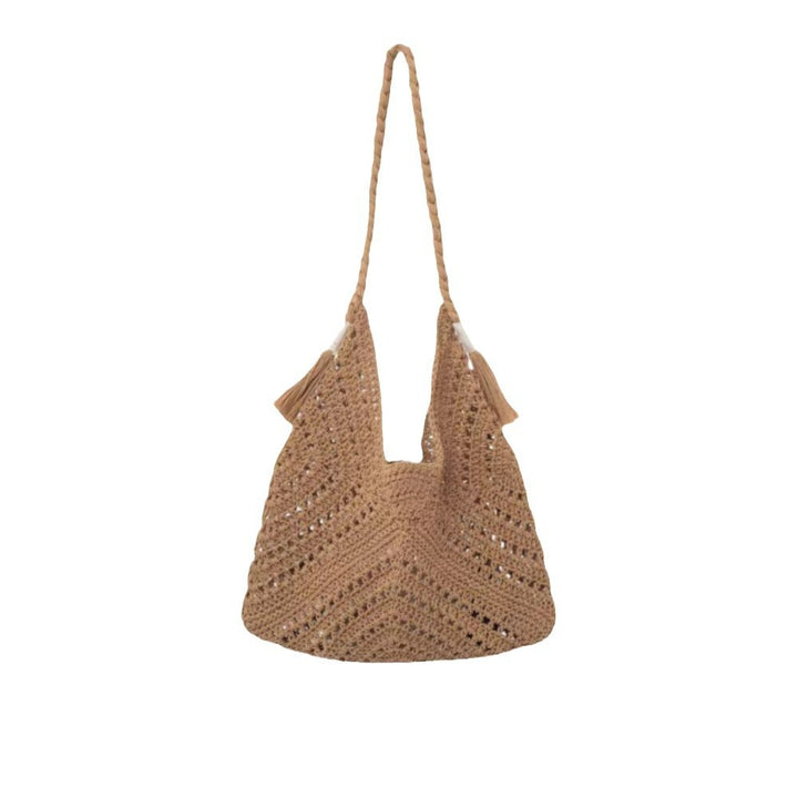 Hand-knotted Macrame Shoulder Bag Bowlift