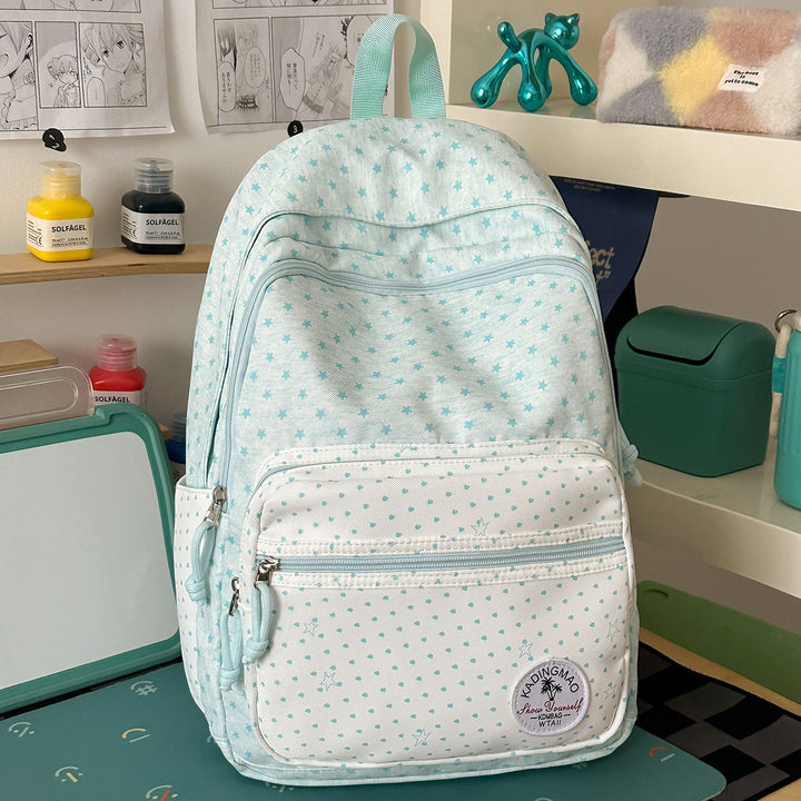 Playful Star-Patterned Backpack Bowlift 1791205809