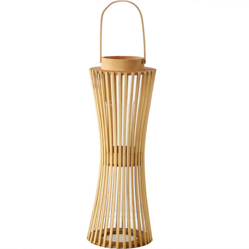 Elegant lantern made of woven wood Bowlift