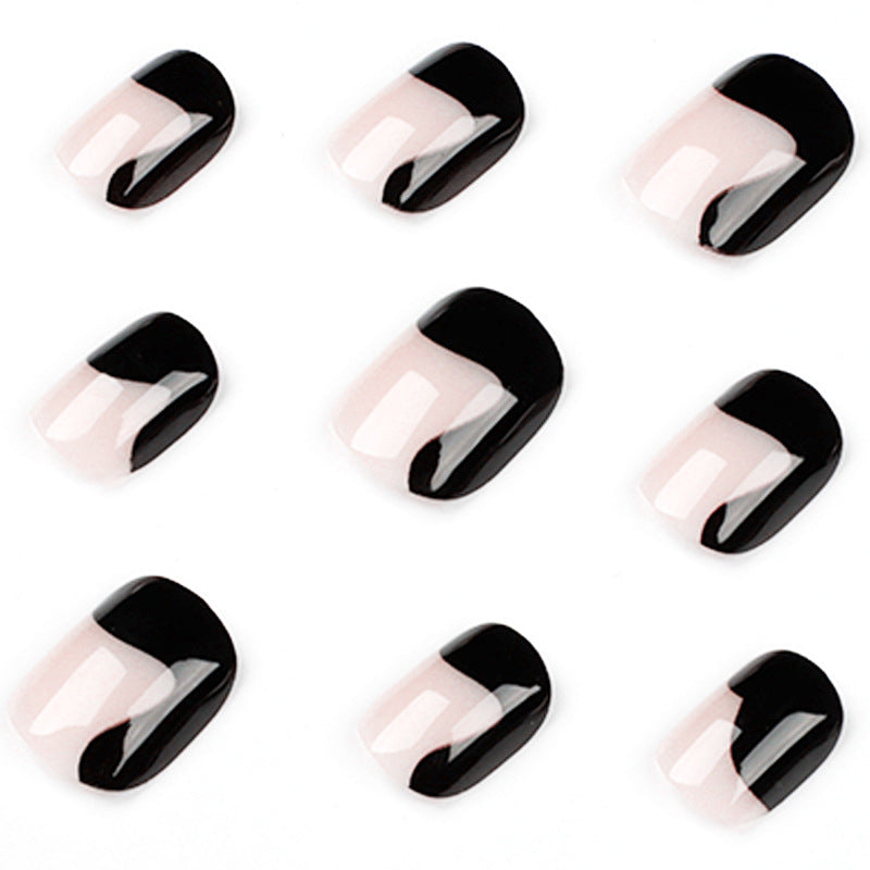 Artful nail art with elegant wave pattern and modern accents Bowlift