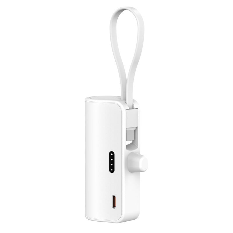 Portable power bank with integrated charging cable and compact design Bowlift
