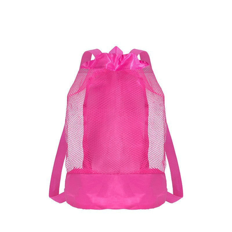 Versatile Beach Bag In Airy Mesh Design Bowlift