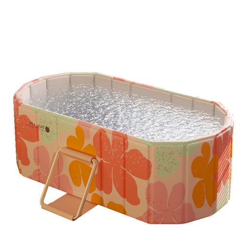 Women's Inflatable Children's Pool with Colorful Flower Pattern Bowlift