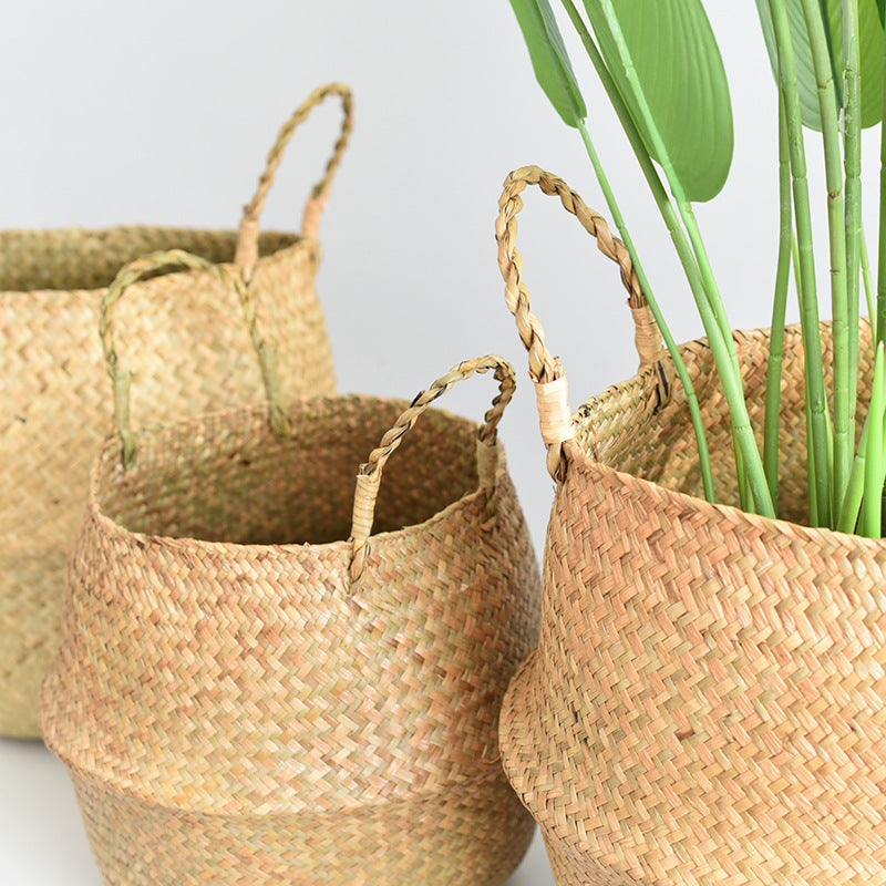 Decorative Woven Storage Basket Bowlift