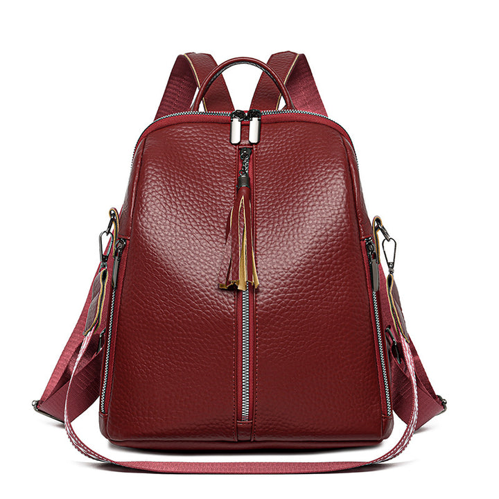 Textured Leather Backpack