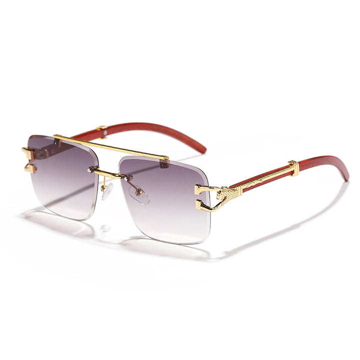 Women's stylish square sunglasses with luxurious metal frame Bowlift
