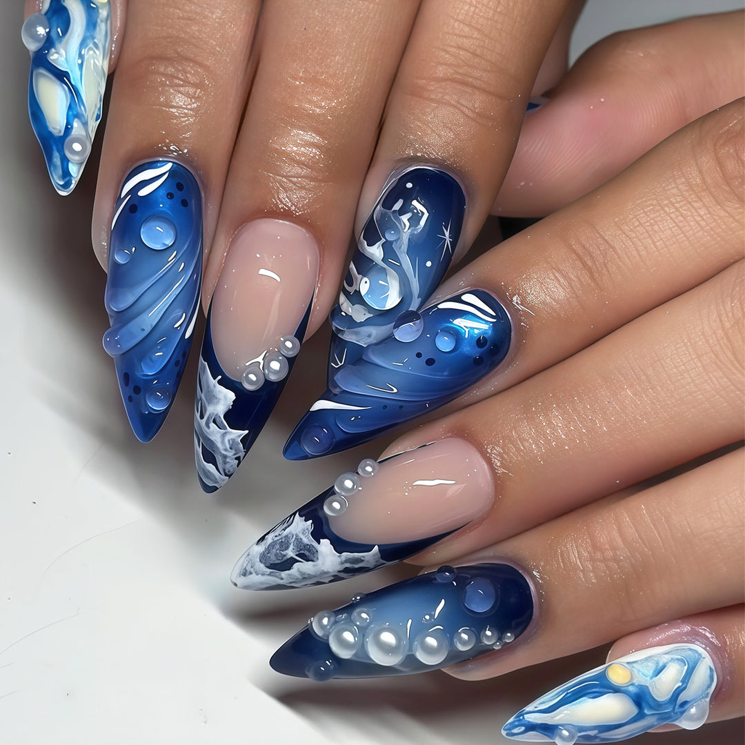 Cosmic Ocean Nail Art Tips Bowlift