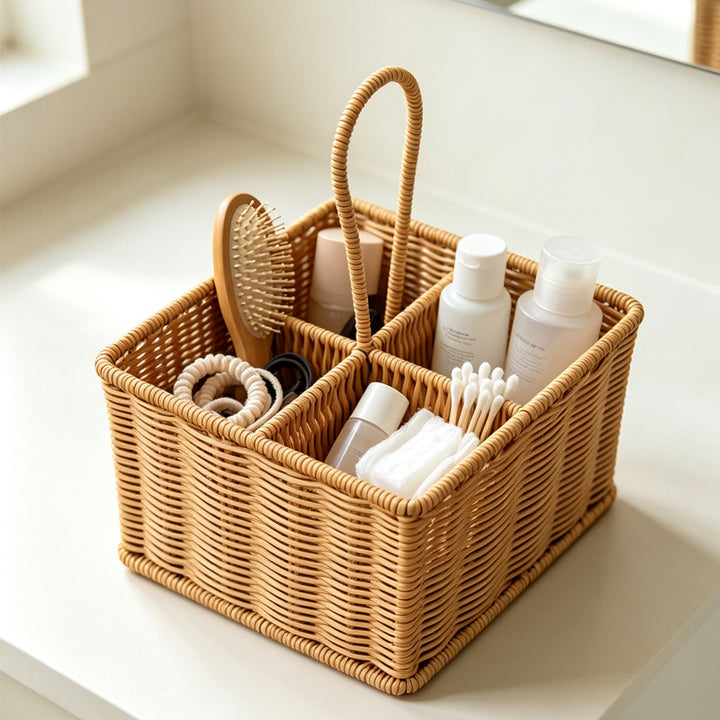Multi-Compartment Woven Storage Caddy Bowlift