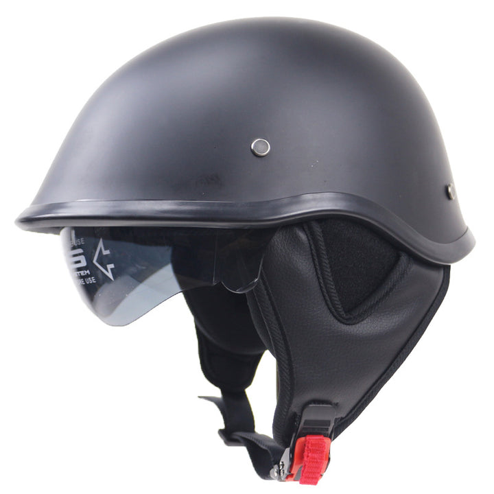 Classic Open-Face Motorcycle Helmet with Visor Bowlift