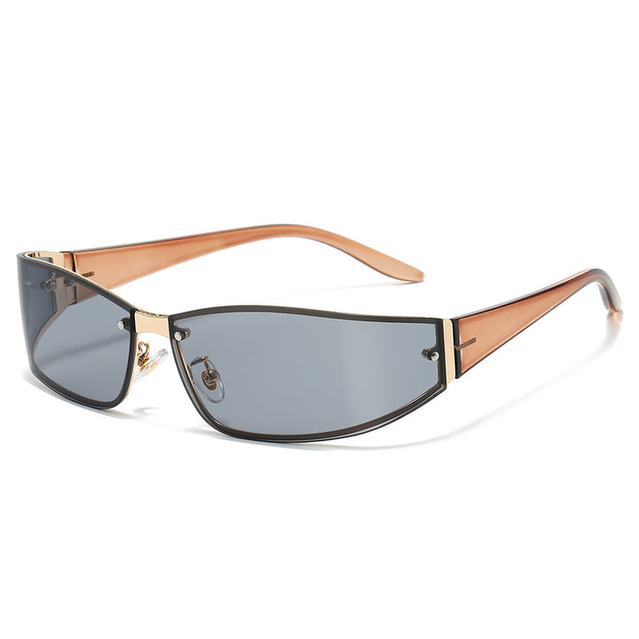 Sleek Cat-Eye Shield Sunglasses Bowlift