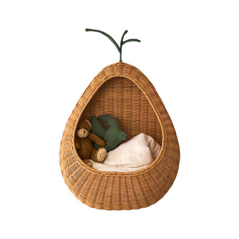 Playful wall basket in pear design Bowlift