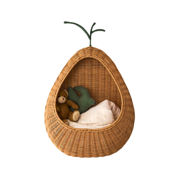 Playful wall basket in pear design Bowlift