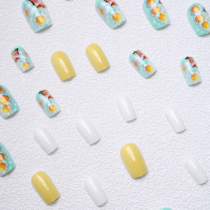 Fun Themed Press-On Nails Bowlift