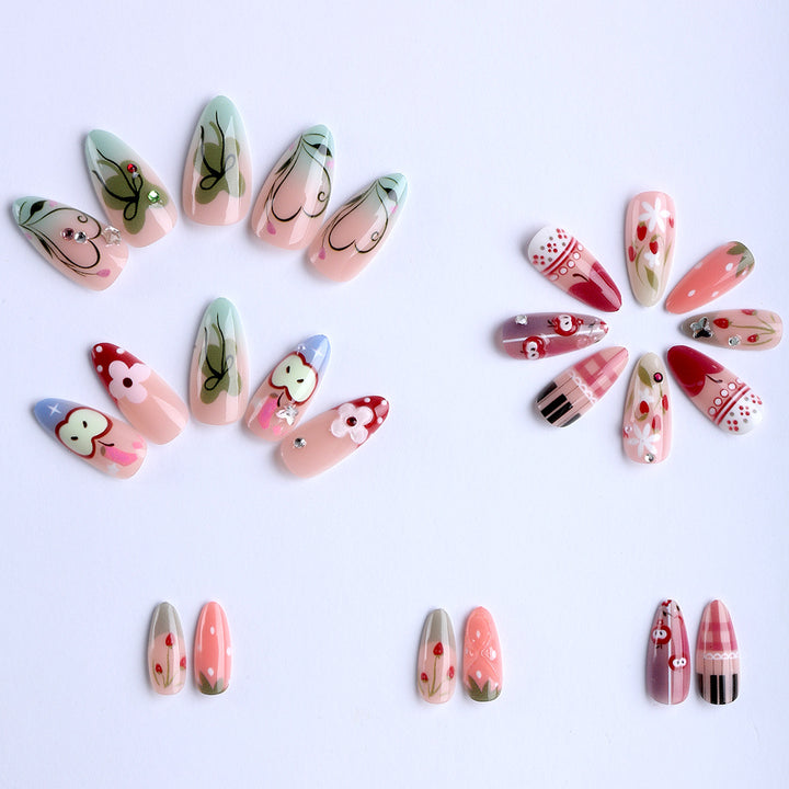 Artificial nails with creative designs and unique patterns Bowlift