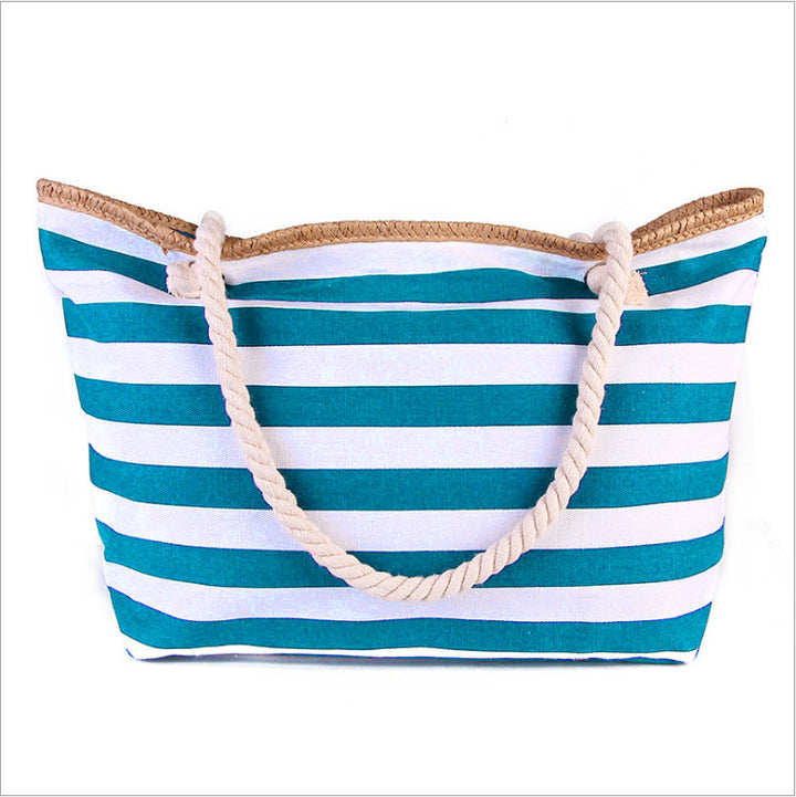 Large beach bag with maritime stripes Bowlift