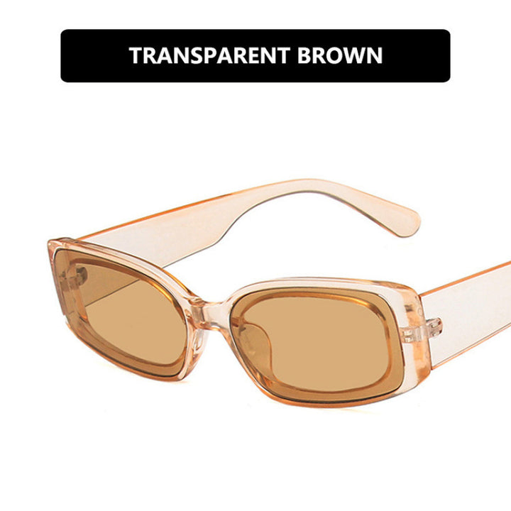 Ladies fashionable transparent sunglasses with square design Bowlift