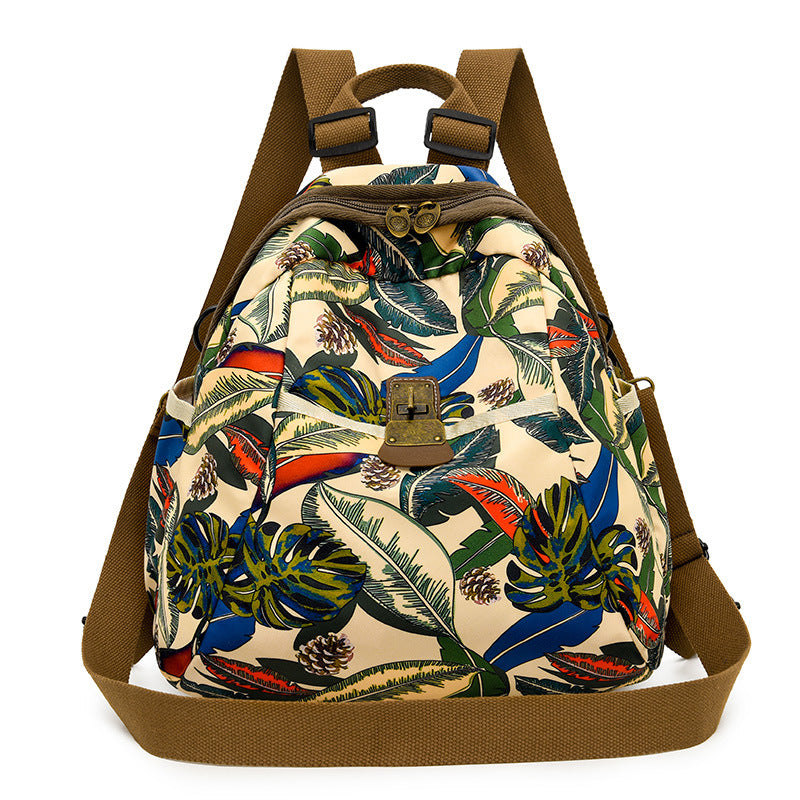 Trendy Graphic Print Backpack Bowlift