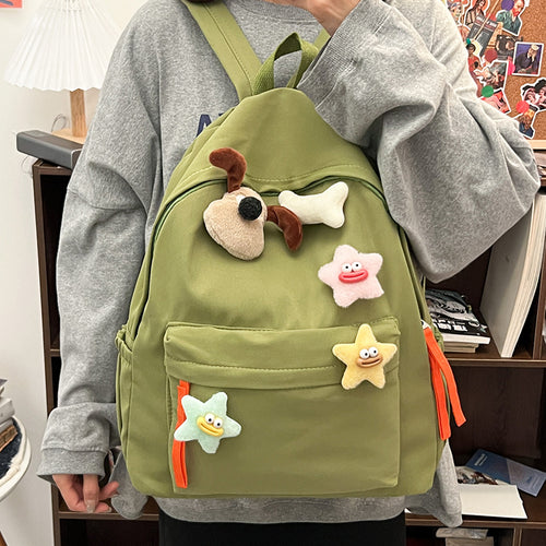 Kids' Playful Character Design School Backpack Bowlift