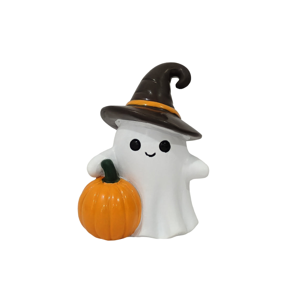 Decorative ghost figure with pumpkin Bowlift
