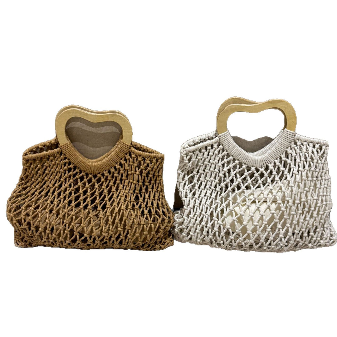 Stylish handbag with heart-shaped handle Bowlift