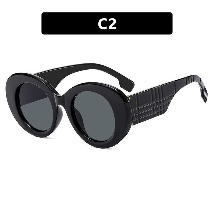 Women's extravagant sunglasses with creative frame design and protective UV filter Bowlift