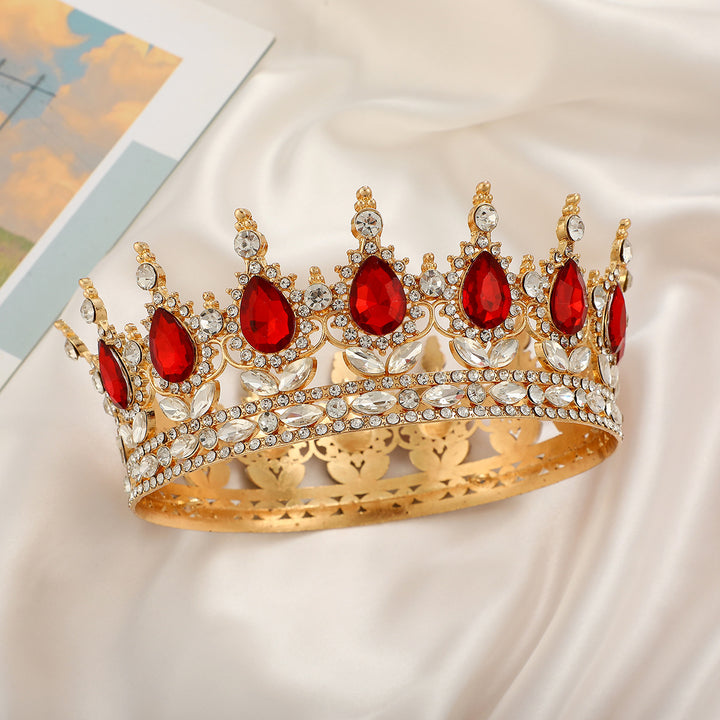 Ladies Luxurious Festive Crown with Shining Gemstones Bowlift