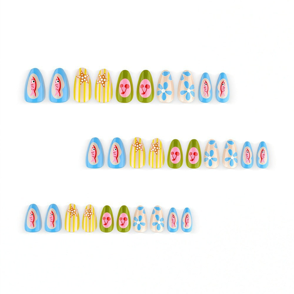 Creative Nail Art Set with Playful Designs Bowlift