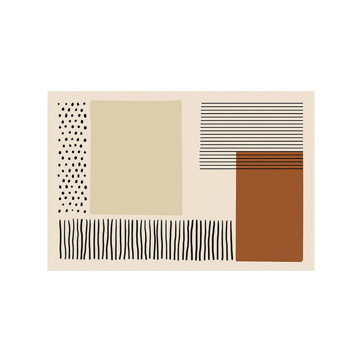 Abstract Geometric Design Bath Mat Bowlift