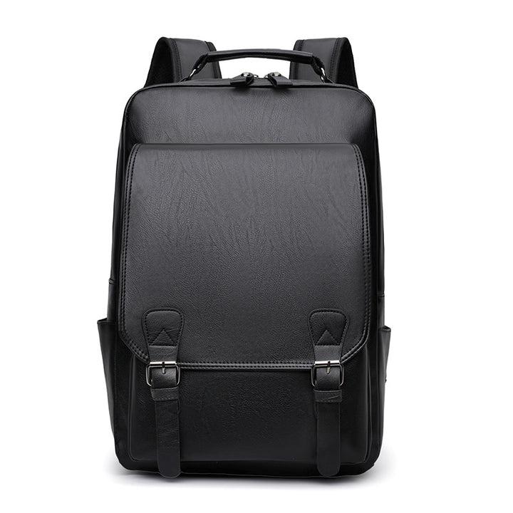 Leather Messenger Backpack