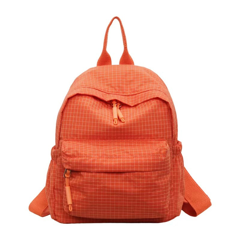 Grid Patterned Everyday Backpack Bowlift