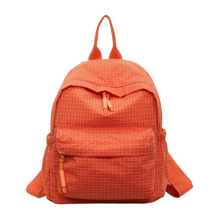 Grid Patterned Everyday Backpack Bowlift