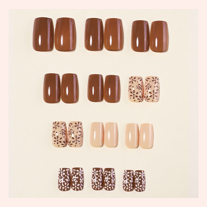 Acrylic nail set with modern designs Bowlift