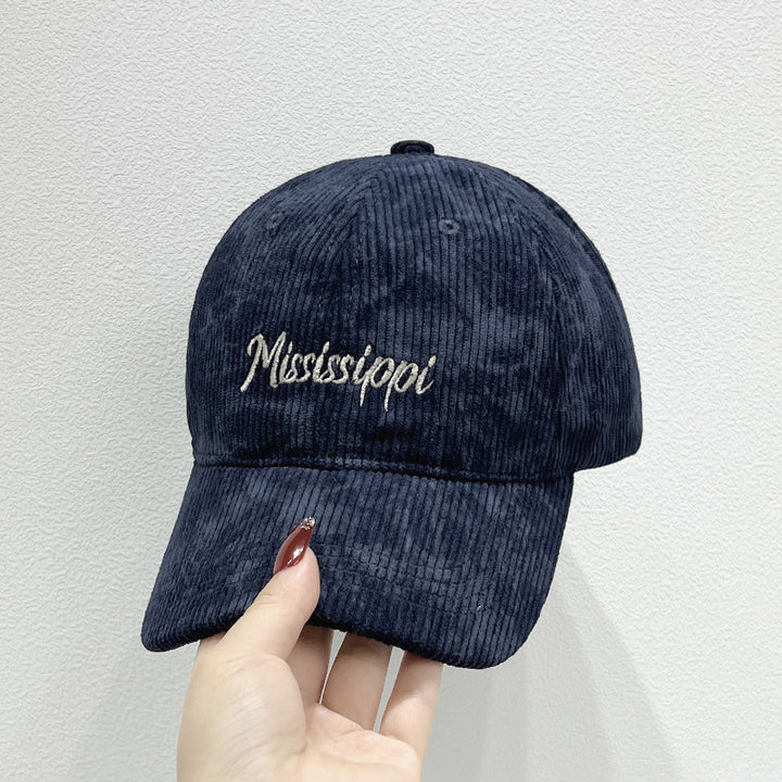 Women's Corduroy Visor Cap Bowlift