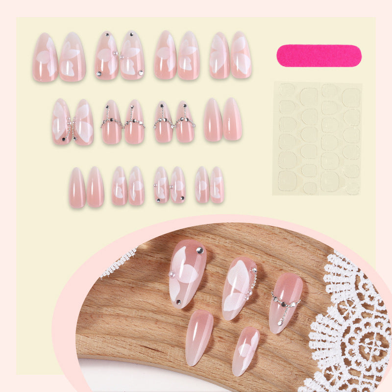 Artificial nail set with exclusive glitter and decoration elements Bowlift