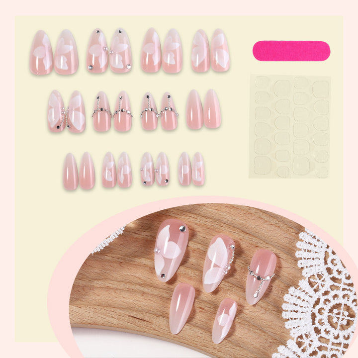 Artificial nail set with exclusive glitter and decoration elements Bowlift