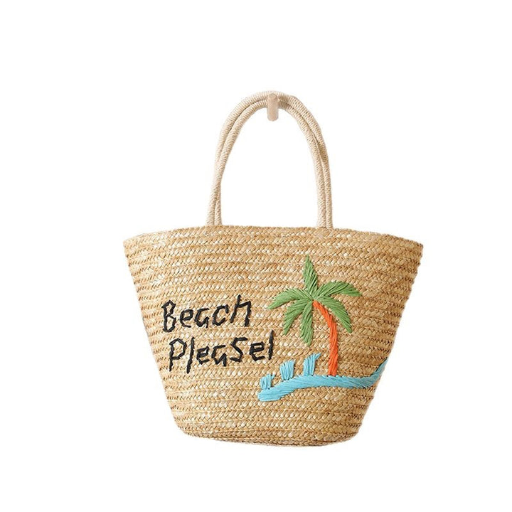 Beach linen bag with personalized embroidery Bowlift
