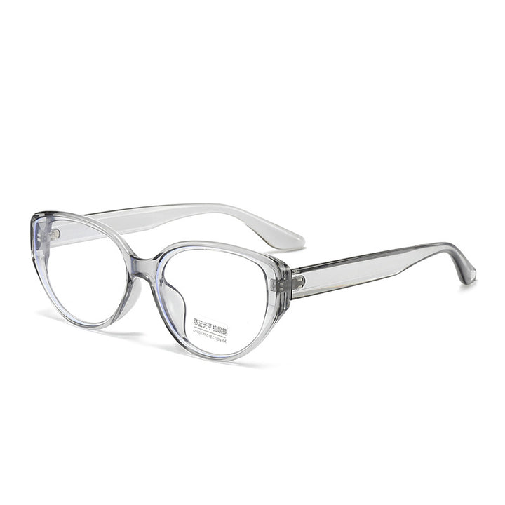 Women Cat-Eye Glasses with Transparent Frame Bowlift
