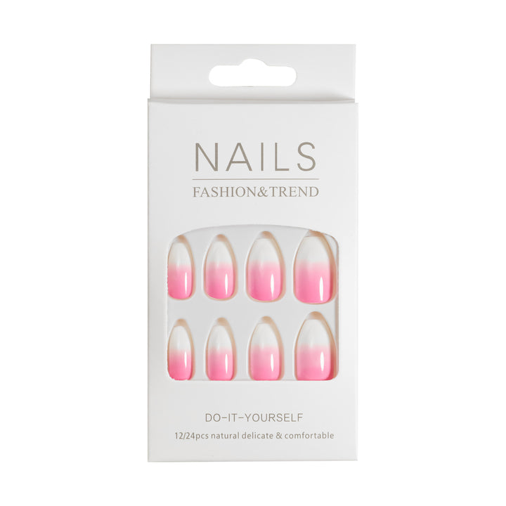 Artistic Graphic Press-On Nail Set Bowlift
