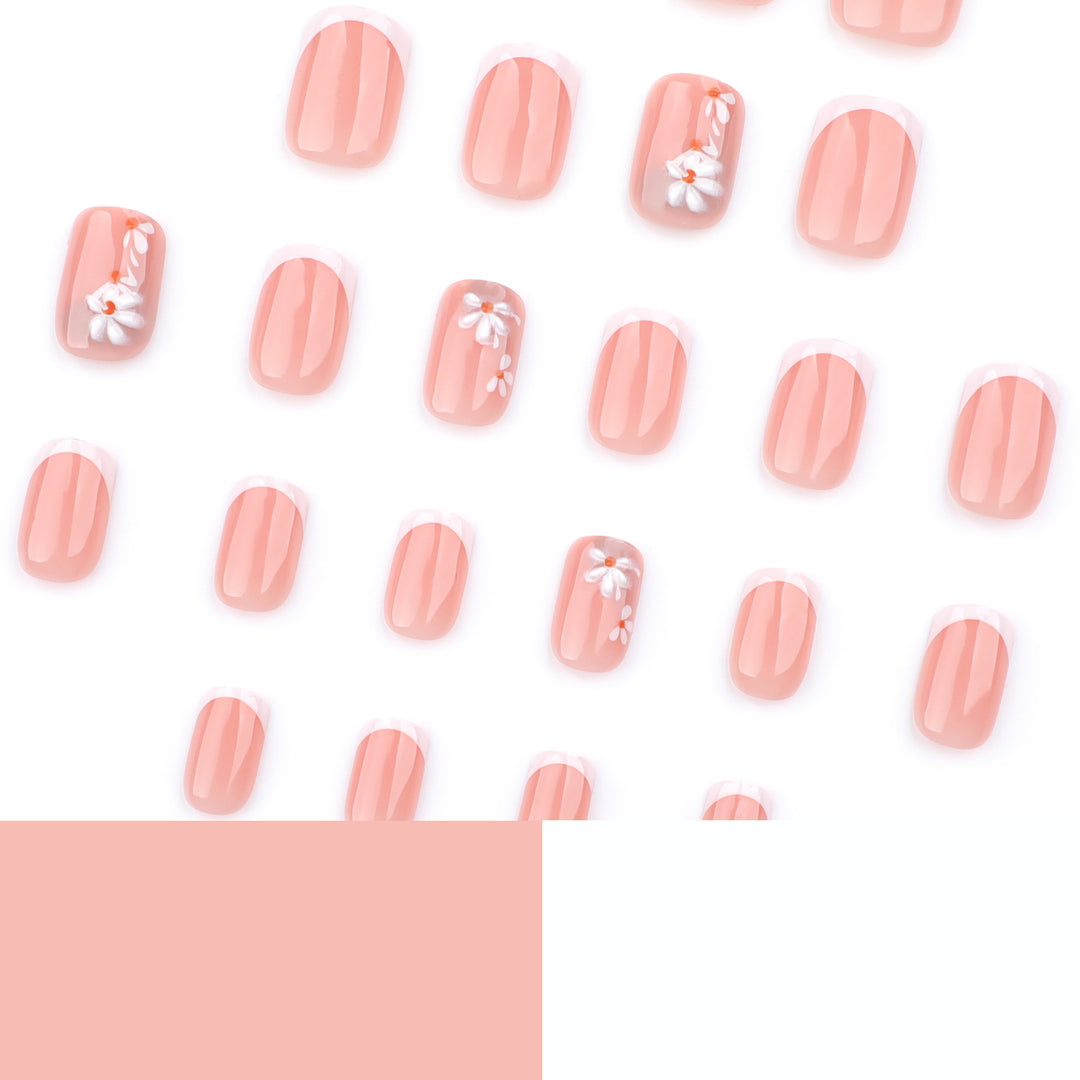 Artful nail art with elegant flower design Bowlift
