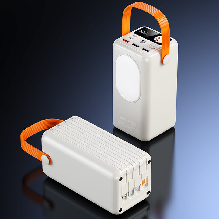 Portable power bank with multifunctional LED light and smart charging display Bowlift