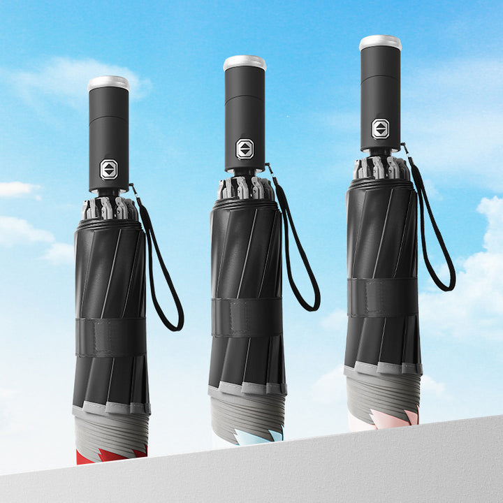 Women compact and innovative double-trigger umbrella Bowlift